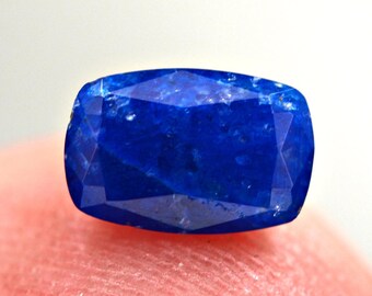 0.59ct Rare Lazurite In Sodalite Top Faceted Gemstone from Afghanistan