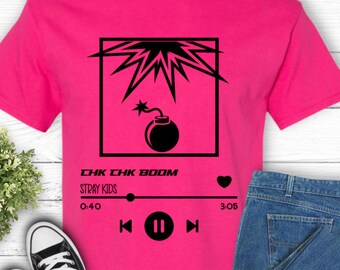 Stray Kids Chk Chk Boom T-Shirt, SKZ Thunderous Tee