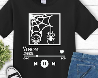 Stray Kids Venom Playlist T-shirt, SKZ venom Shirt, Stray Kids venom, VEnom Tshirt, Megaverse SKZ shirt, stray kids venom tshirt, maniac era