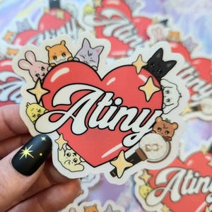 Ateez Atiny sticker, Aniteez heart sticker, aniteez sticker, ateez sticker, atiny sticker, aniteez lightstick sticker, Atiny sticker, ateez