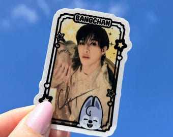 Stray Kids Bang Chan Photocard sticker, SKZ Wolf Chan