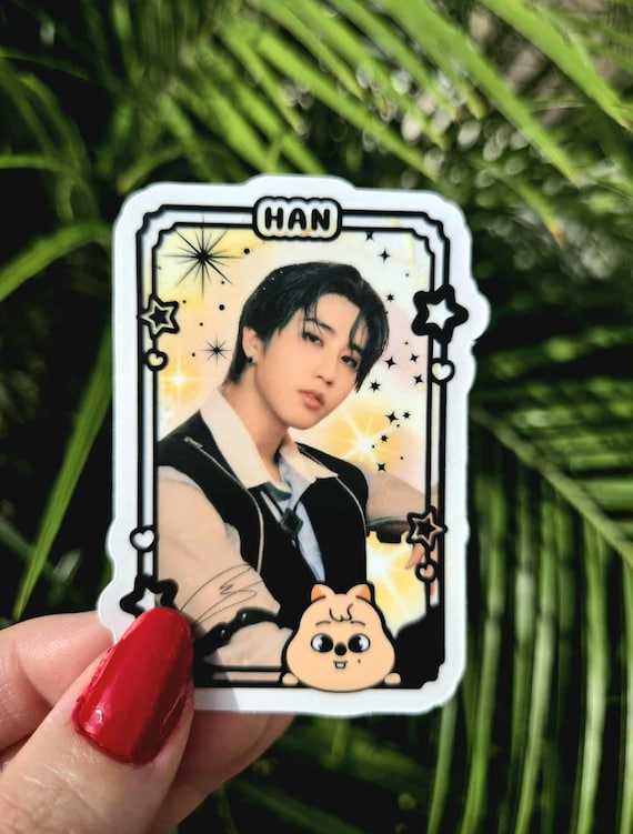 Stray Kids Han Clear Photocard Sticker, SKZ, Hanquokka - Etsy