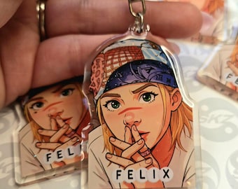 Stray Kids Felix Glitter Porte-clés, SKZ Merch