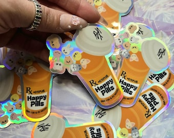 Stray Kids SKZOO Happy Pills Holographic Sticker
