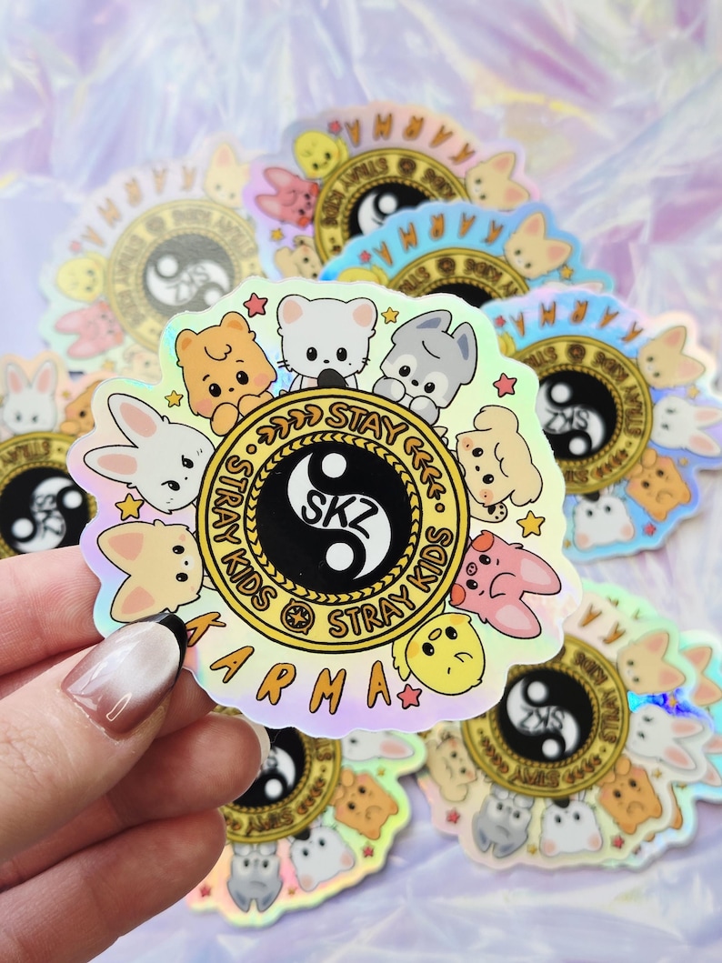 Strays Simbl Stray Kids SKZOO KARMA Holographic Sticker - Etsy