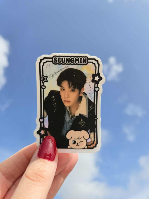 Stray Kids Seungmin Photocard Sticker, Puppym - Etsy