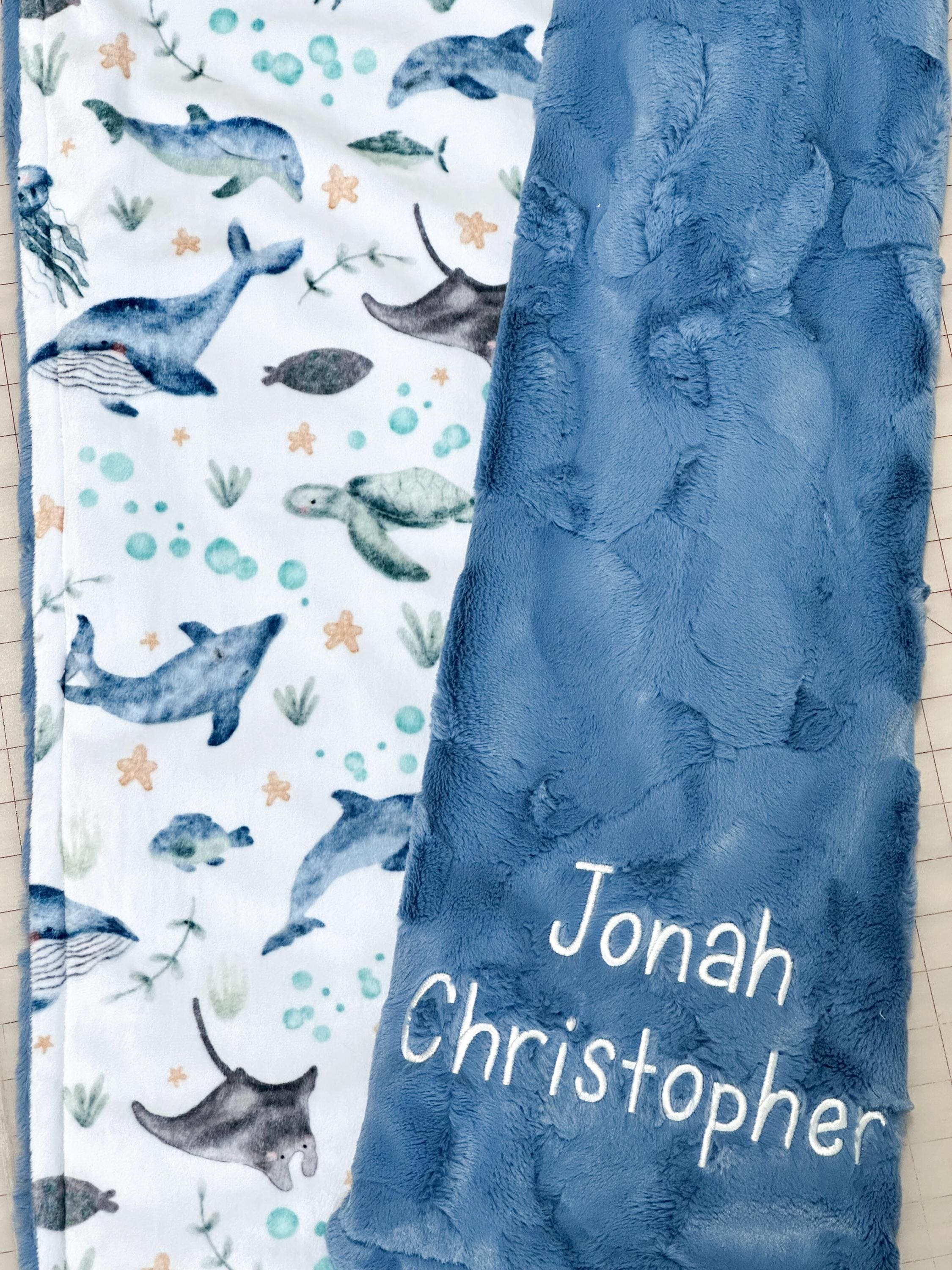 Personalized Baby Blanket | Under the Sea Baby Blanket | Ocean Baby ...