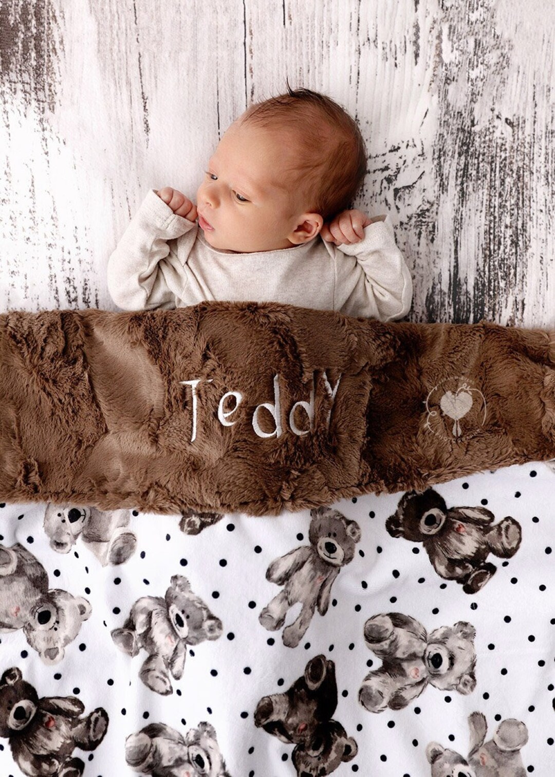 First Baby Blanket Teddy Beige main image 1
