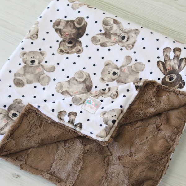Teddy Bear Blanket Etsy