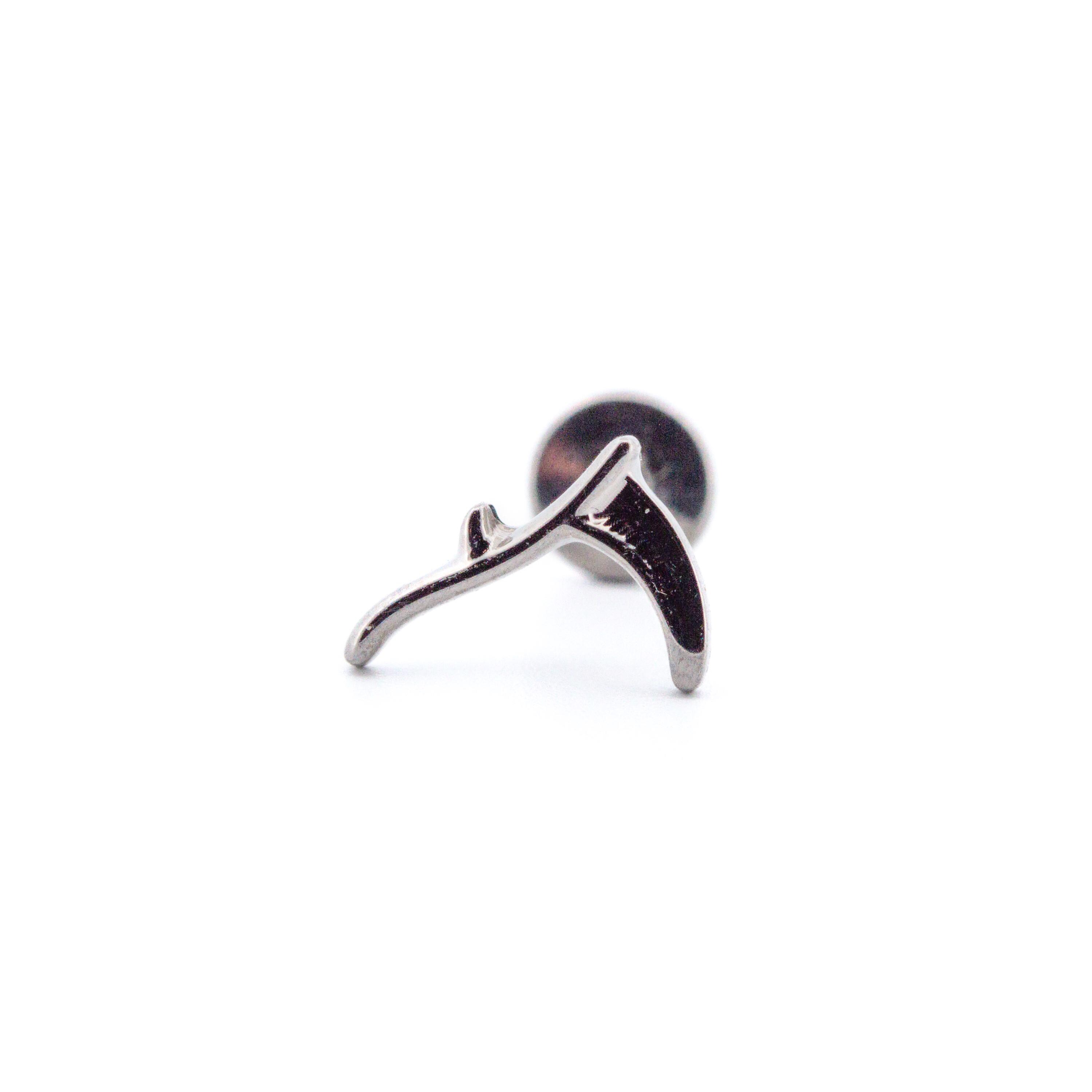 Mens Beaded Stanless Steel Hoop Earrng- Antque Slver Trbal Con Charm Dangle Earrng- Black