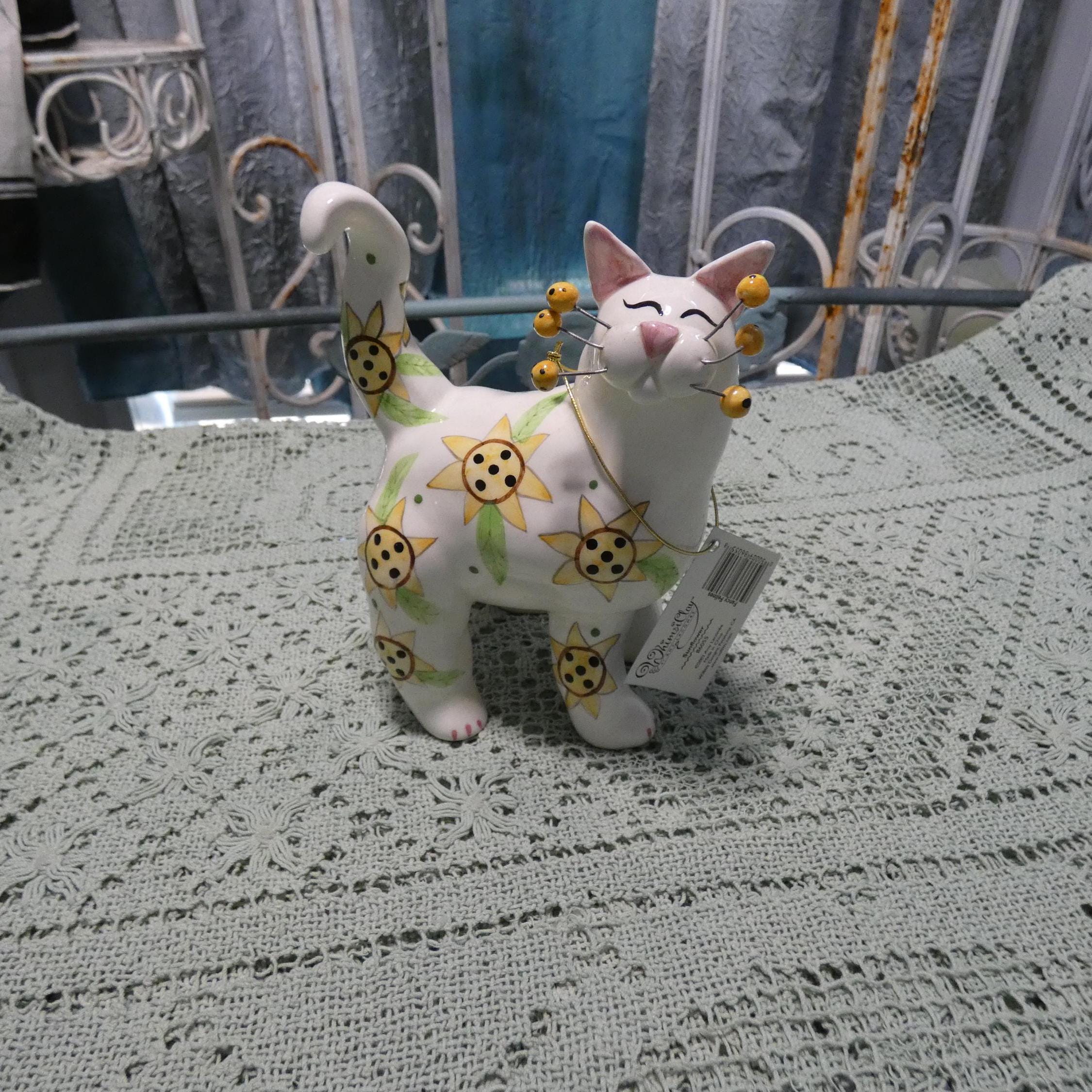 Amy Lacombe  ハート柄　ネコ　ぬいぐるみ　中古品 Lacombe Cat - Etsy
