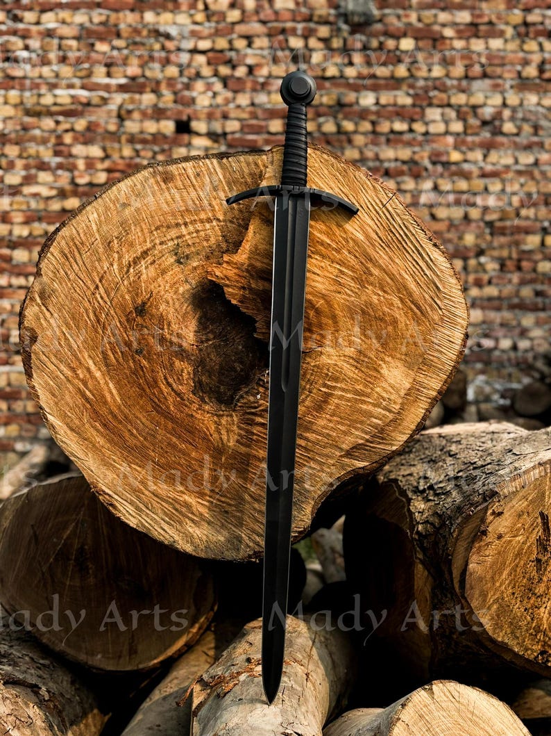 Custom Handmade Black Viking Sword - Personalized Medieval Longsword ...