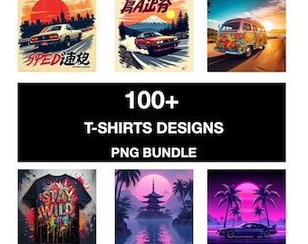 Lot de designs de t-shirts rétro : PNG vintage des années 60-90 (téléchargement numérique)