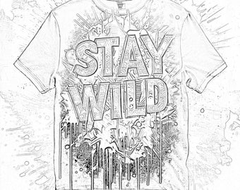 Designs de t-shirt croquis noir et blanc rétro : lot vintage (téléchargement numérique PNG 300 DPI)