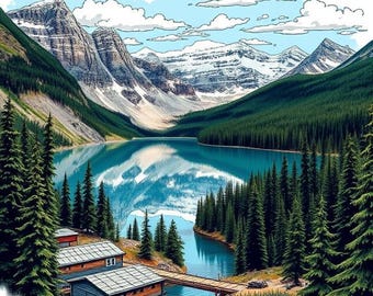 Impression numérique des monuments du monde - + de 1 300 fichiers au format PNG, SVG, EPS - dans le style Art graffiti