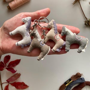 Fabric Horse Sewing Pattern PDF, Keychain Charm, Mini Plush Toy, Small Tutorial Stuffed Animal