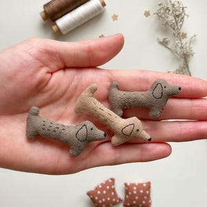 Dackel Schnittmuster, Dackel Schnittmuster, Dackel Brosche, Dackel & Mini Kuscheltier