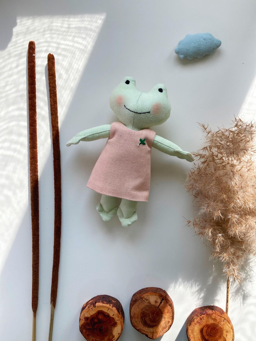 Fabric Frog Sewing Pattern PDF – Plush Stuffed Froggy Doll Tutorial ...