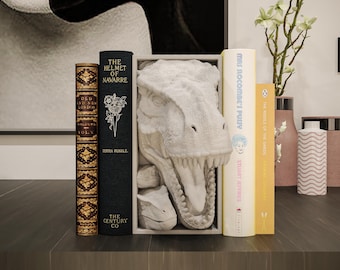 Jurassic Park Book Nook | Dinosaur Shelf Decor, Movie Library Insert