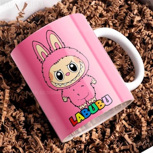 Conceptions PNG Labubu de sublimation. Tasses, Mug. 8 conceptions PNG et Psd. Jouets en peluche Labubu Monsters Monster Viral. Impression par estampage DTF