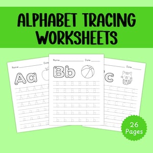 Alphabet Tracing Worksheets, alphabet tracing, letter tracing, handwriting, tracing sheets, uppercase and lowercase letters