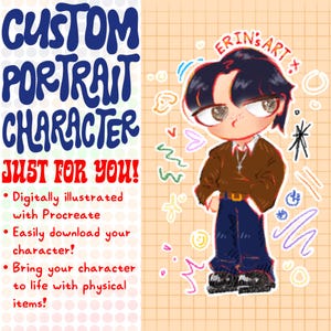 Il tuo design personalizzato del personaggio del ritratto