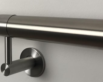 Contemporary Stainless steel handrail, easy to install for walkways and stairs