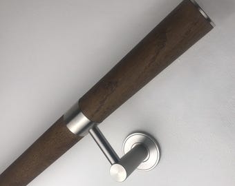 Solid Oak Handrail, easy to install for walkways and stairs.