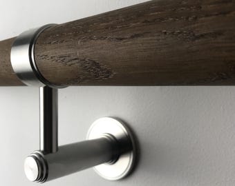 Modern Heritage Solid Oak Handrail, easy to install for walkways and stairs.