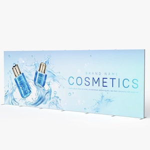 Premium Tradeshow 20ft SEG Backdrop Wall Graphic Display Wall Step and Repeat Wall Fabric Display Wall Silicone Edge Graphics Slots