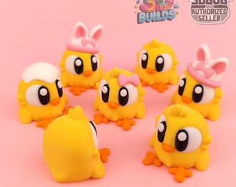 3D Printed Baby Chick: Articulated Fidget Toy, Easter Gift