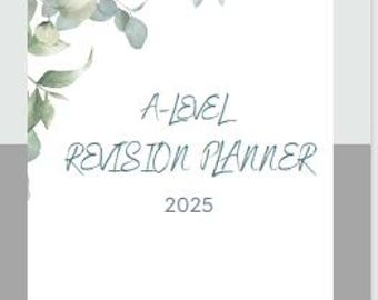 A-level Revision Planner templates