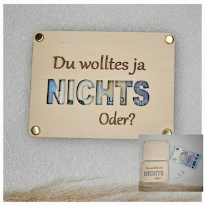 Wunscherfüller Karte XXL in 19 cm x 14cm x 10mm