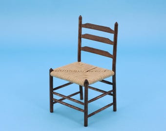 Miniature Clissett Style Ladderback Side Chair