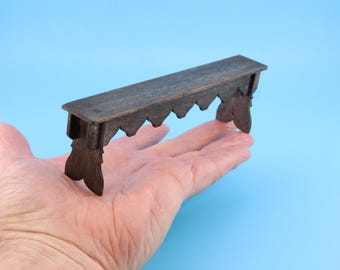 Handmade Tudor Bench - 1/12 Scale Dolls House Furniture