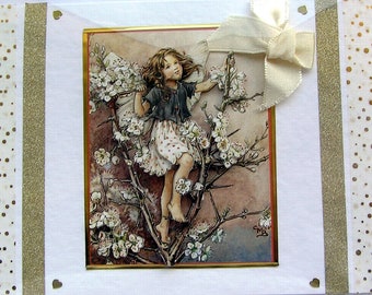 Fairy - Hand Crafted 3D Decoupage Card, Blank for any Occasion (2438), Birthday Card, Fairy Card, Layered Card, Fantasy Card, Sister Card