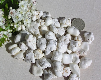 10 Natural White Magnesite Crystal Nuggets, White Crystals, Crystal Collection, Meditation Stone, Third Eye Crystals, Heart Chakra