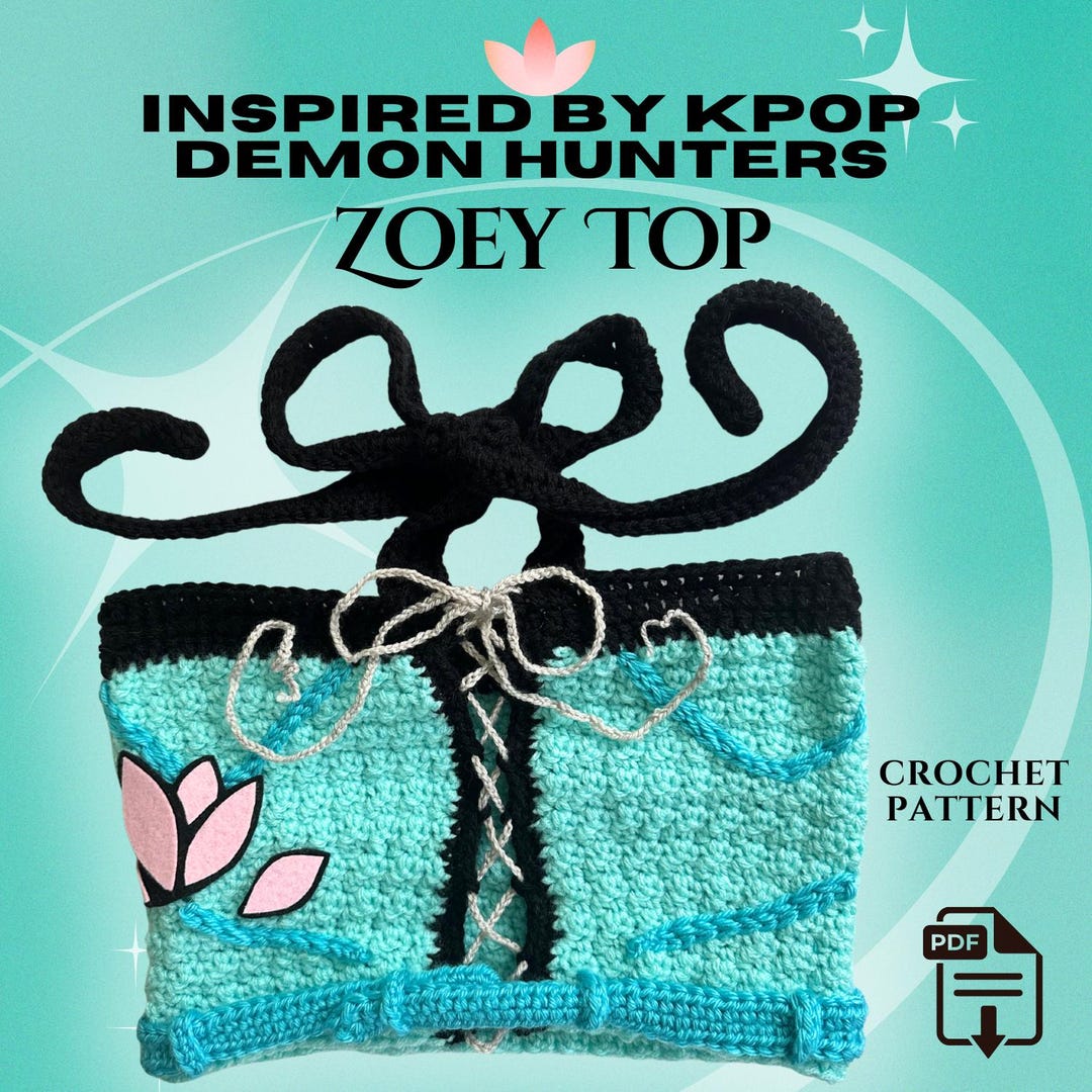 ZOEY TOP Crochet Pattern – K-pop Demon Hunter Inspired | KDH