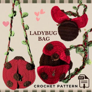 Ladybug Bag Crochet Pattern: Whimsical Nature Design (PDF Download)