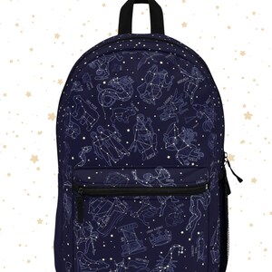 Kids Constellation Rucksack, Kleinkind und Kindergarten Rucksack, Original Art Night Sky Rucksack, Schulanfang, blauer Rucksack für Kinder