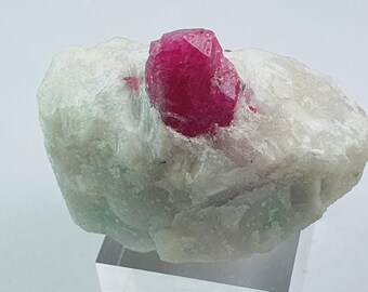 Genuine Ruby Corundum Crystal From India - 850 Grams - 3.5