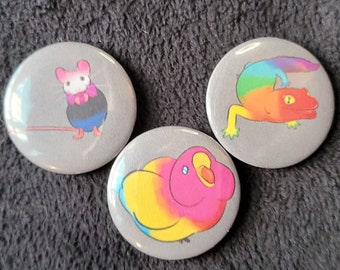 Pride animal pin