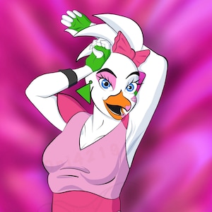 Glam Rock Chica Dakimakura Case