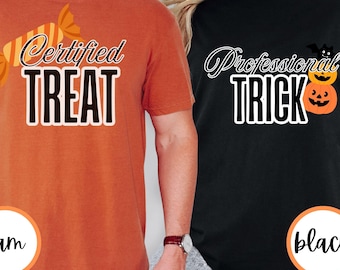 Halloween Paare Shirt, gruselige Saison Shirt, Paar Halloween, Halloween Party Shirt, HalloweenCouple Outfit, lustiges passendes Shirt