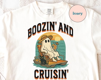 Summerween Shirt, Comfort Colors TShirt,  Ghost Tee, Spooky Summer Shirt, Summer Halloween Beach Shirt, Summerween Tee, Comfort Colors Shirt
