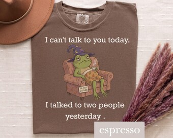 Camiseta de rana divertida, camiseta de humor, camiseta desquiciada, camisetas sarcásticas, camiseta de meme de rana, camiseta de salud mental