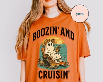 Summerween Shirt, Comfort Colors TShirt,  Ghost Tee, Spooky Summer Shirt, Summer Halloween Beach Shirt, Summerween Tee, Comfort Colors Shirt