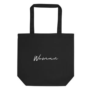 Woman Feminist gift Organic Tote Bag Black gifts for her smash the Patriarchy gifts for Feminist Gift for sustainable conscious women female