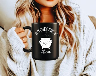 Personalised Witches Brew Mug for Witch Friend Wiccan