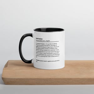 Regalo divertido para maestros, tazas para maestros de matemáticas, ideas de regalos, regalo de agradecimiento para el regreso a clases, taza de agradecimiento, taza de despedida divertida para maestros nuevos